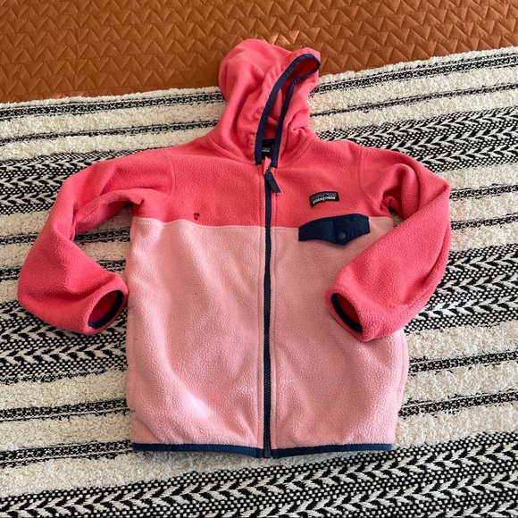 Patagonia Other - Patagonia girls full zip synchilla girls 4t had a couple holes grey for camping